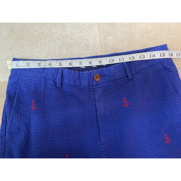Brooks Brothers Red Fleece Anchor Seersucker Pants W31 L32.5 Sailor Core Nautica - Picture 3 of 16